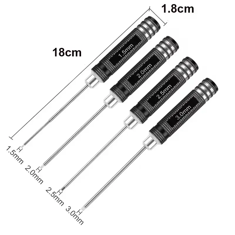 Hex Driver Set 1.5/2.0/2.5/3.0 - đánh giá và giá Rc Helicopter Tool Kit