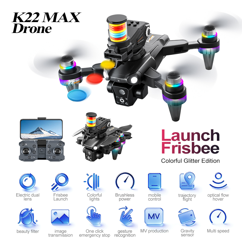 JCMO K22 MAX Frisbee Launch Dr - đánh giá và giá Rc Helicopter Case